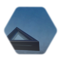 Triangular Metal-Framed Window