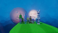 Escultura de Bloque cuadrado de hierba de jardín