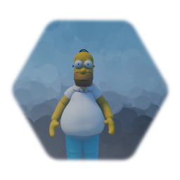 Homer Simpson Puppet w/ health bar