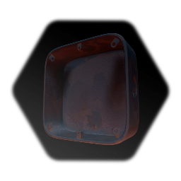 Configurable Rusty Single Port Electric Junction Box