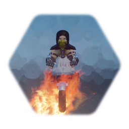 Scorpion on a Motorcycle Mortal Kombat X (New)