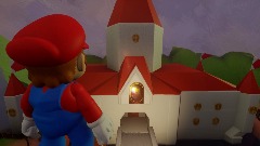 Mario 64 Personalized Outside Peach's Castle 1st Corruption