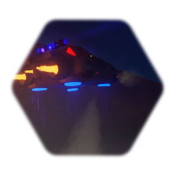 Futuristic flying police car (wip)