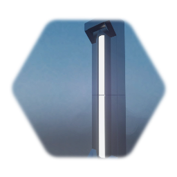 Futuristic pillar with light
