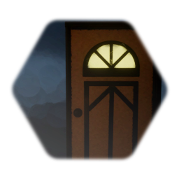 Door w/glowing window