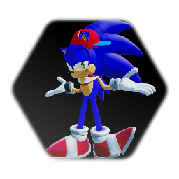Stylized Uekawa Sonic the speedhedgehog V2