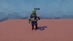Shrek with a PS4