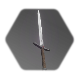 A medieval long sword