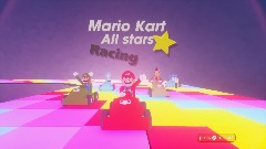 Mario Kart allstars racing title screen