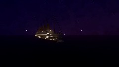 hmhs Britannic at night showcase