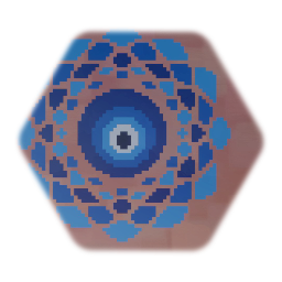 Nazar Boncuğu Flower Pixel Art Sticker