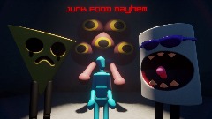 Junk food mayhem poster