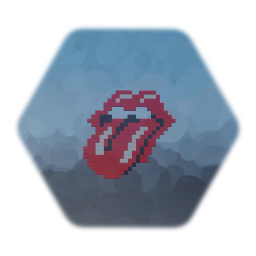 Pixel Art Rolling stone Logo