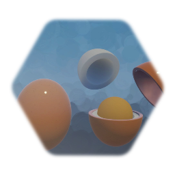 Normal hard boiled egg+white and yolk