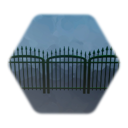 Cast Iron Fence with Spikes