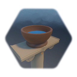 Water Bowl On Pedestal