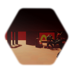 Doom slayer on a demcdonalds