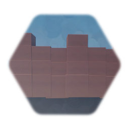 Blocky fence segment