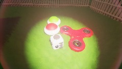 Air bat goes insane over fidget toys