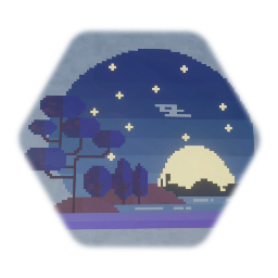 Midnight Glade (Pixel Art Sticker)