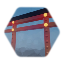 Rusting Futuristic Tori Gate