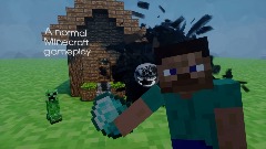 A normal Minecraft gameplay