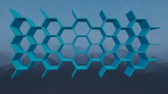 Rotating hexagonal fractals