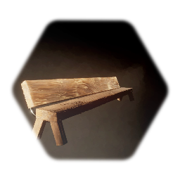 Wooden bench