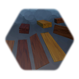 Customizable Uniquely Woodgrained Planks from a single sculpt.
