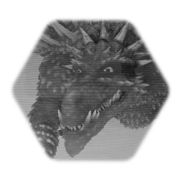 Godzilla black and white (anguirus)