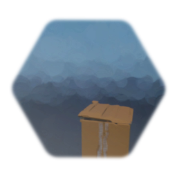 Cardboard box closed