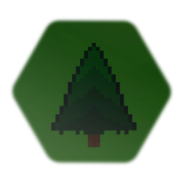 Pine tree PIXELART