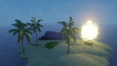 Mini island sunrise