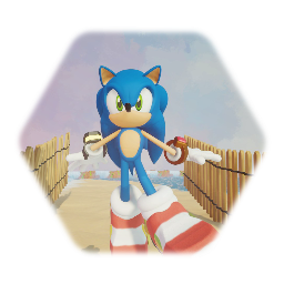 Sonic Adventure 2-Sonic Model Wip