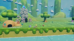 Olly's Bubble land: intro scene