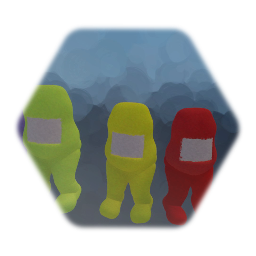 Teletubbies but they're crewmates from Among Us