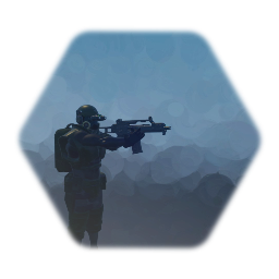 Modern warfare soldier