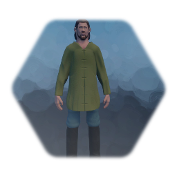 Static human male medieval villager (Not a puppet)