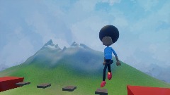 Afro Man Platforming Challenge