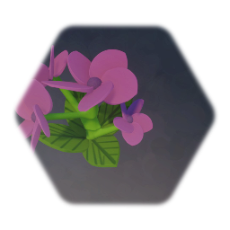 Pink Flower Plant, non collidable