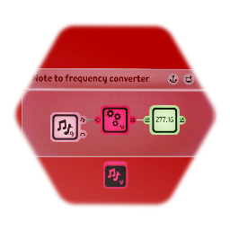 Note to frequency converter