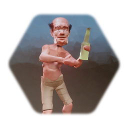 Character  - Guy holding a Bottle