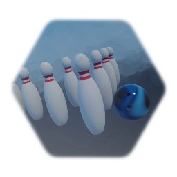 Bowling pins & ball