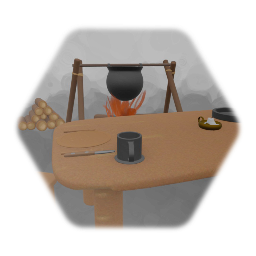 Fantasy/rustic  kitchen set