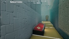 Wip Golf at the Museum hole 8 Medieval Exhibit