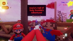 COD ZOMBIE'S ON A BEACH WITH MARIO - CHALLENGE!
