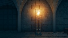 Night Hogwarts courtyard