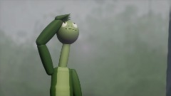 Green Guy Goes Outside