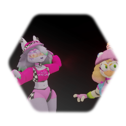 (Fnag 3) Glamrock chica and Roxy