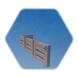 Fences and fence gate.